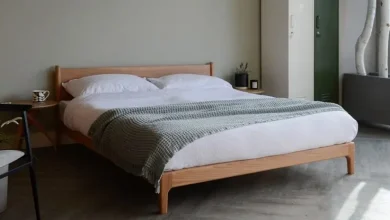 تخت خواب برای اتاق خواب ساده