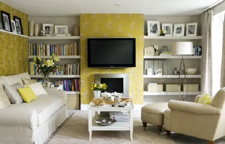 مبلمان سفید برای خانه کوچک