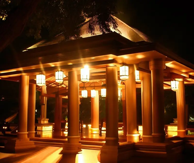 نورپردازی آلاچیق باغ