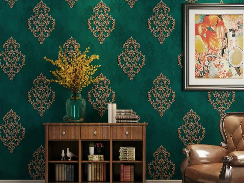 کاغذ دیواری سبز