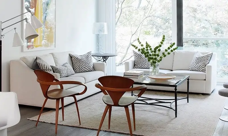 استفاده از فرش‌های کوچک در طراحی داخلی منزل کوچک