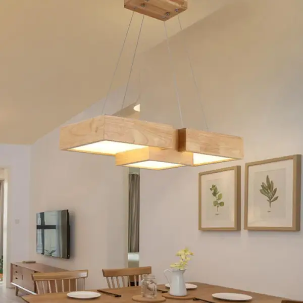 لوستر چوبی مدرن و لاکچری