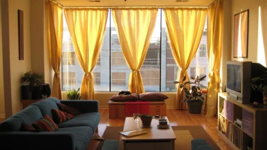 رنگ پرده برای پذیرایی خانه