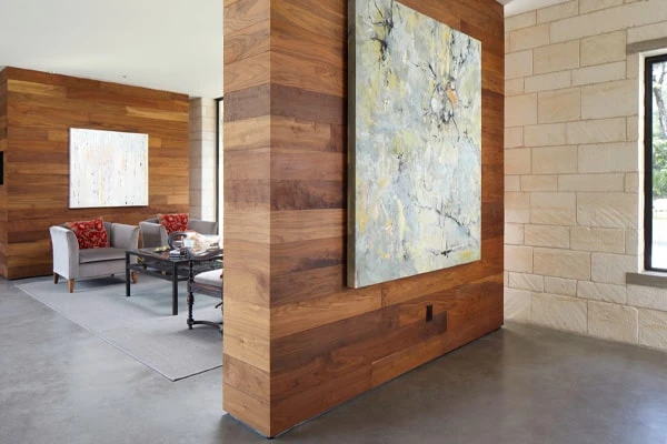 دیوار کاذب چوبی