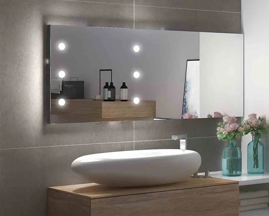 آینه‌ های مستطیل برای سرویس بهداشتی