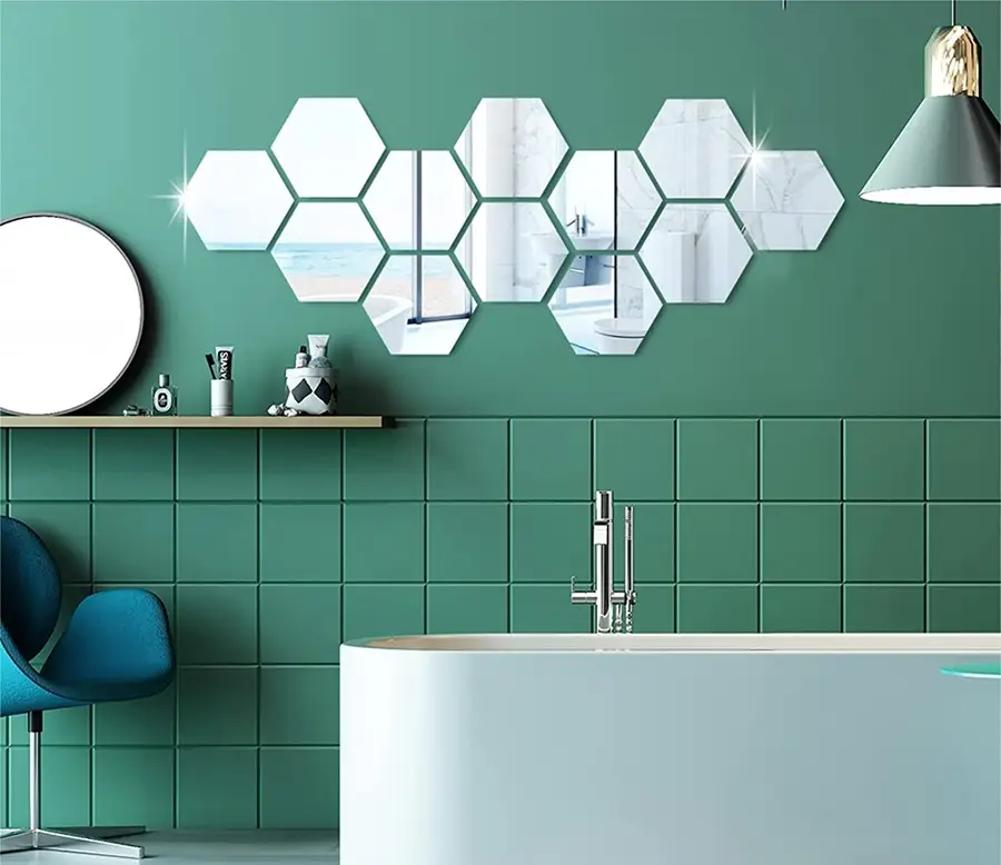 آینه‌ های چندضلعی برای سرویس بهداشتی