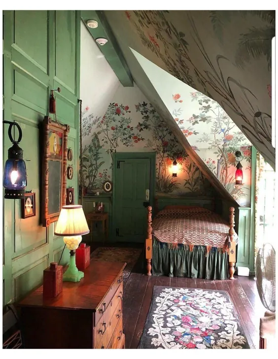 اتاق خواب کلبه‌ای