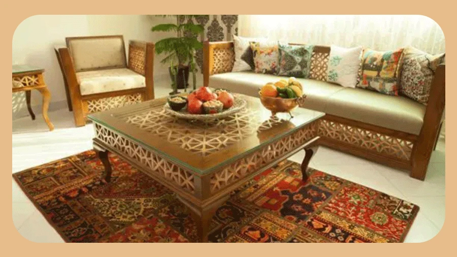 بهترین مدل های مبل چوبی شیک - معرفی ۱۰ طرح خاص و محبوب 2 مبل چوبی سنتی