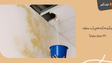 لکه آب روی سقف؟ دیگه نگران نباشید! اینجاست که کار ساده میشه