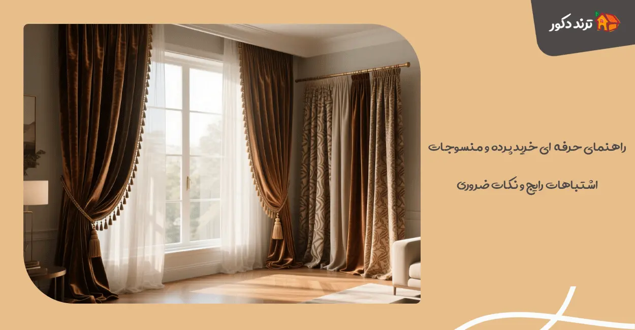 راهنمای حرفه‌ ای خرید پرده و منسوجات: اشتباهات رایج و نکات ضروری