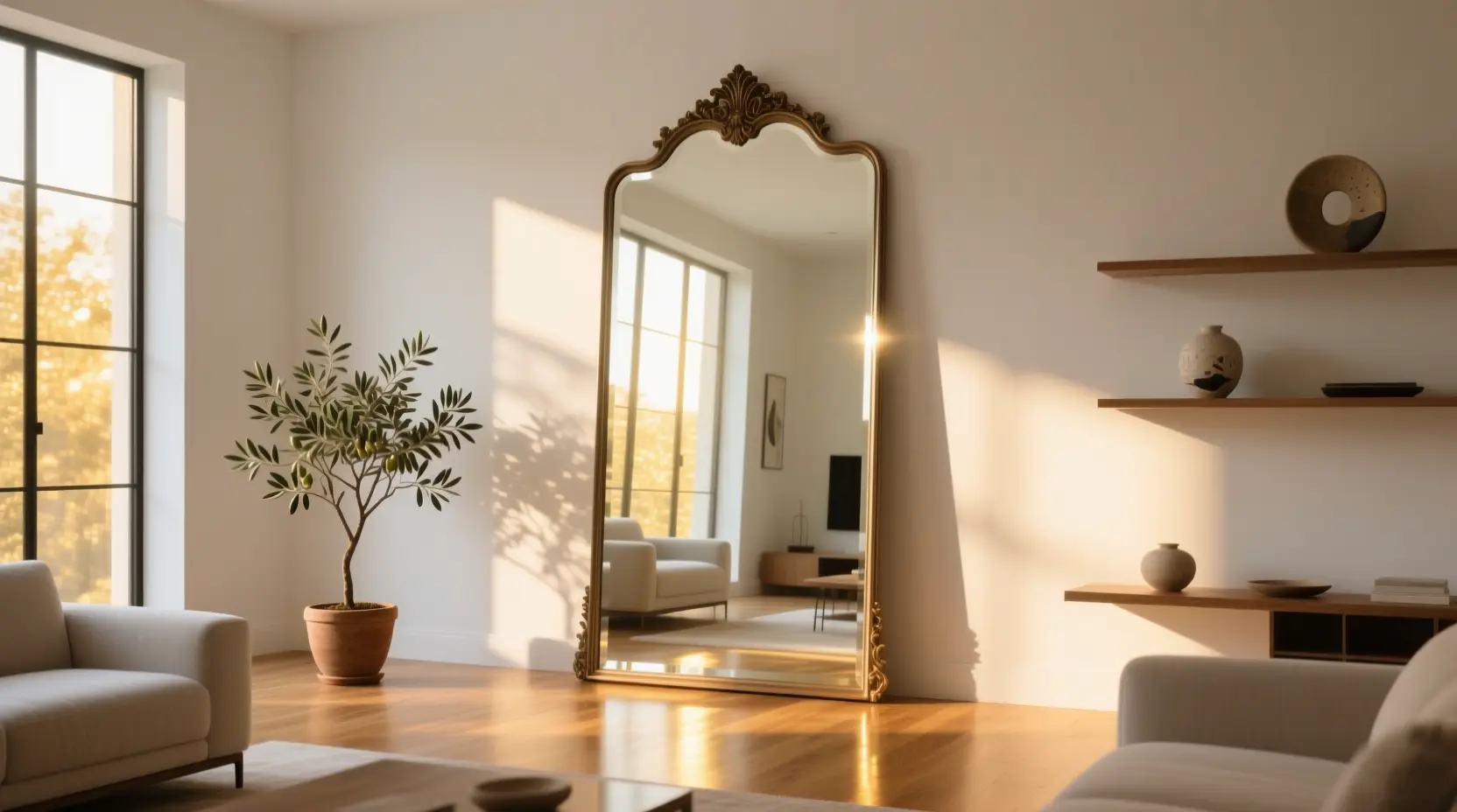 چگونه سقف خانه کوتاه را بلندتر نشان دهیم؟ ترفندهای خطای دید 6 آینه؛ جادوی نور و فضا در دکوراسیون خانه