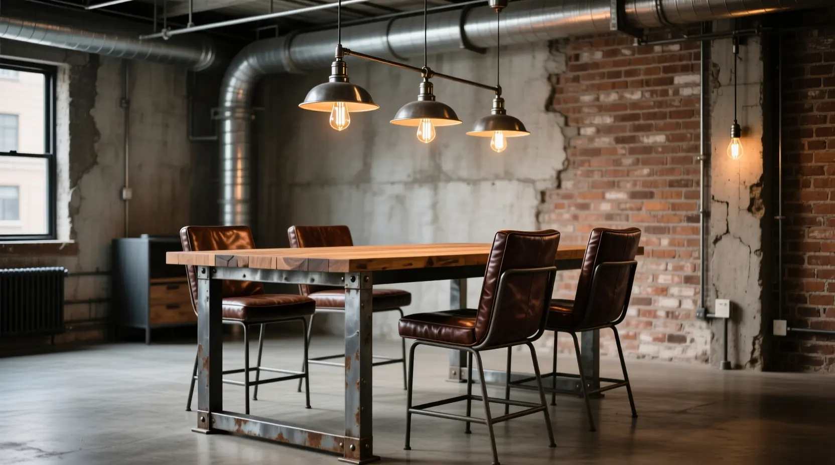 مبلمان صنعتی – ترکیب فلز و چوب