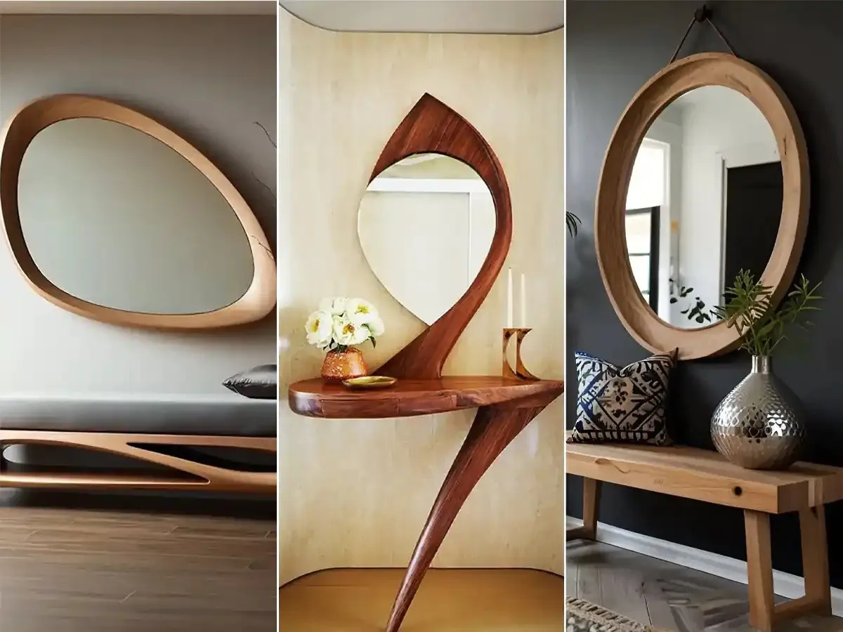 آینه کنسول لوکس و دکوراتیو