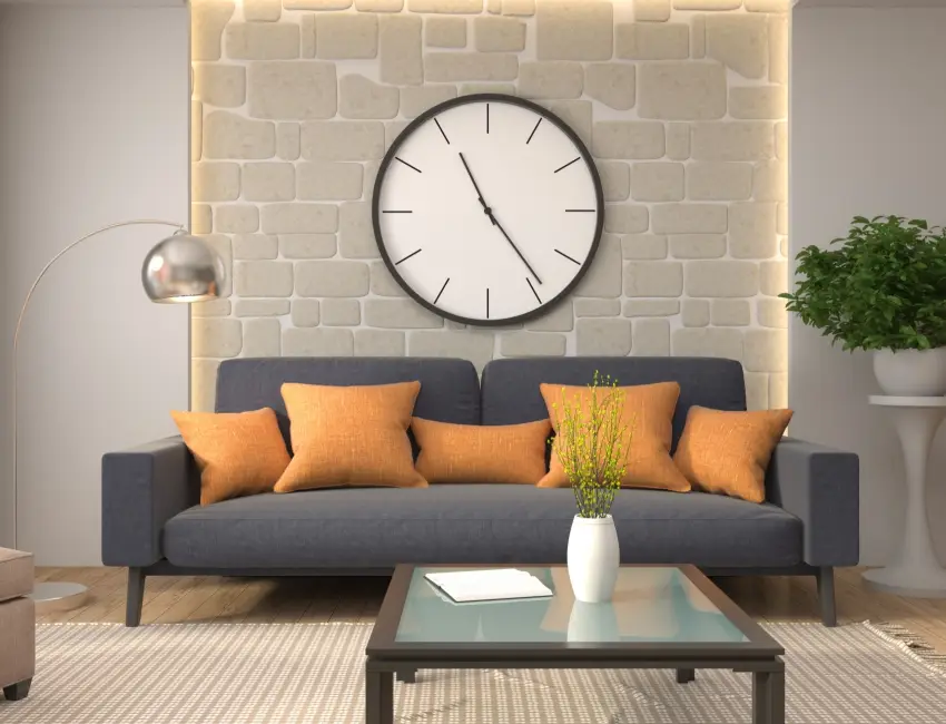 چگونه ساعت دیواری مناسب فضای خانه را انتخاب کنیم؟ 2 قبل از خرید، مشخص کنید ساعت دقیقاً کجا نصب میشود
