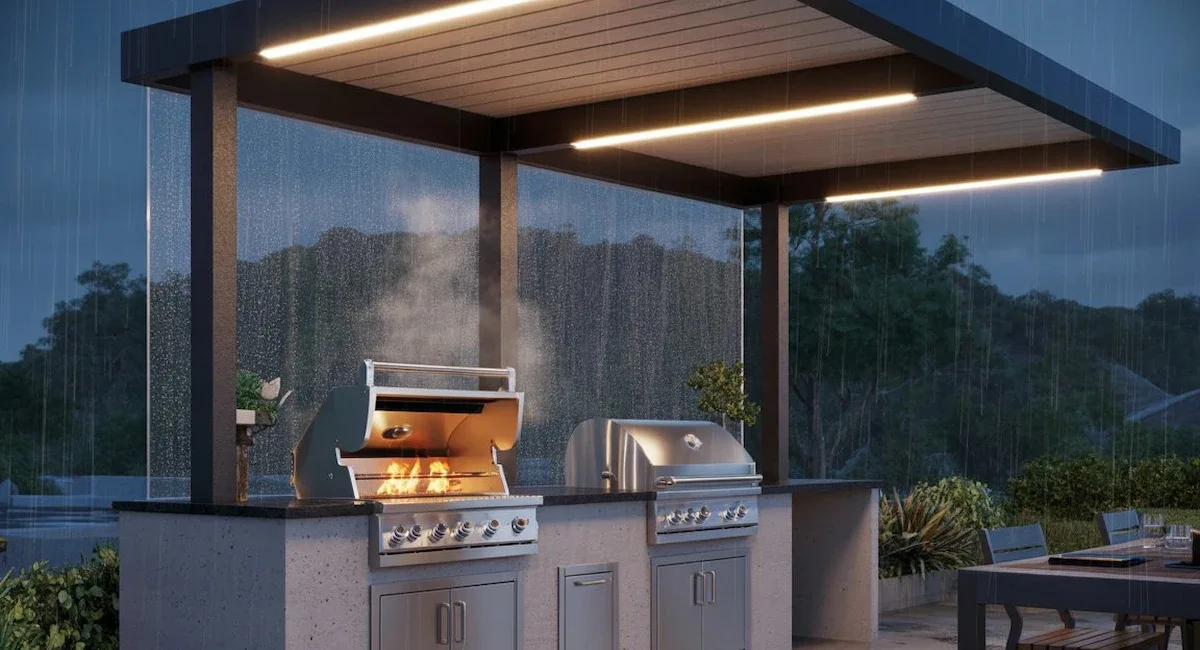 ایده سقف حیاط ویلا